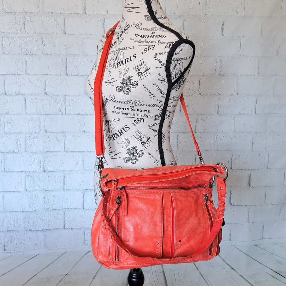 SALE. Lg The Sak orange leather bag